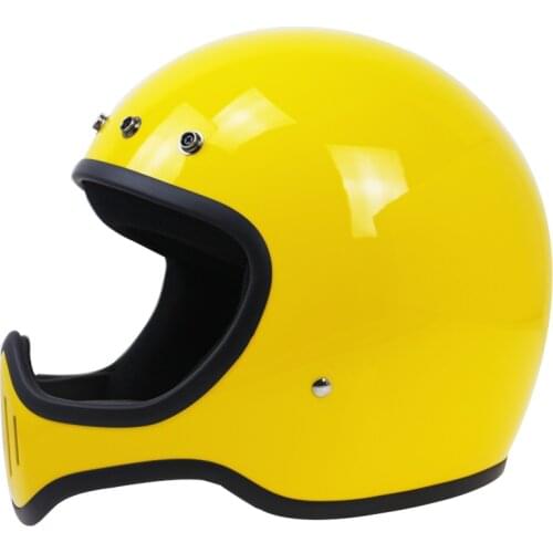 MOTO-4 style 5pin buckel design motorcycle helmet design for vintage bike riders DOT ECE approved safety helmet