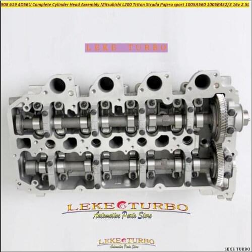4D56U 4D56HP 908 619 Complete Cylinder Head Assembly For Mitsubishi L200 Triton Pajero sport 1005A560 1005B452 1005B453 2.5L 16v