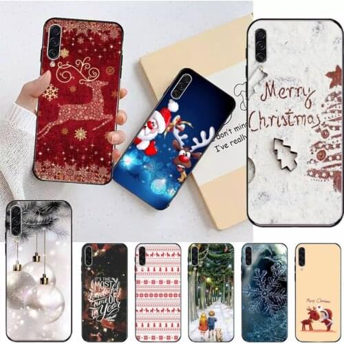 Merry Christmas New Year Phone Case For Samsung galaxy S 7 8 9 10 20 edge A 6 10 20 30 50 51 70 note 10 plus
