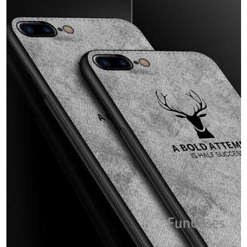 Deer Cloth Phone Case For iPhone XR XS Max 6 6s Plus Soft TPU Cover For iPhone XS Max X 10 8 7 Plus Silicone Full Cover Case