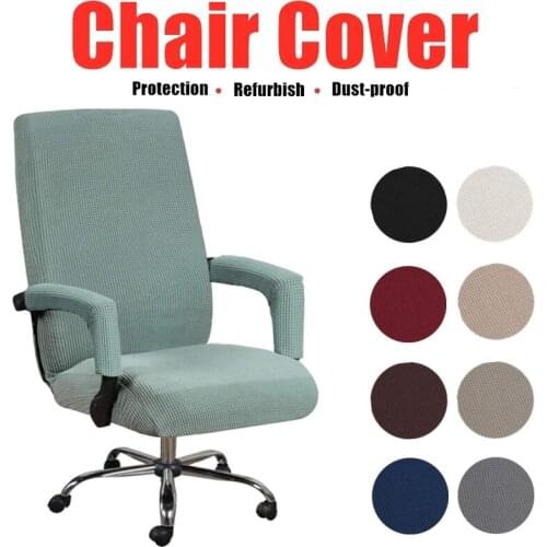 Elastic Computer Chair Cover Office Seat Anti-dirty Swivel Chair Seat Cover Seat Refurbishment Removable Thickened Armrest Cover