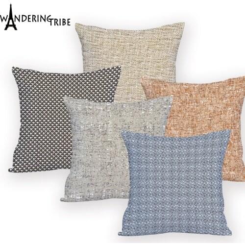 Geometric Patterns Cushion Cover Couch Relax Cushion Cover Pillow Cover Geometric Stripe Throw Pillow Decoration Warm