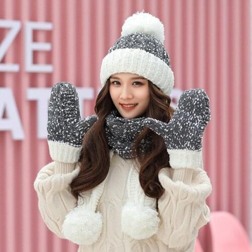 Fashion European Women Hat 2020 Winter Hats for Women Pure-Color Wool Cap Warming Knitted Bonnets Wholesale Designer Bonnet