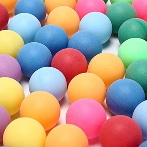 Newly 40mm Table Tennis Balls 2.4g Random Colours 50pcs for Games Outdoor Sport