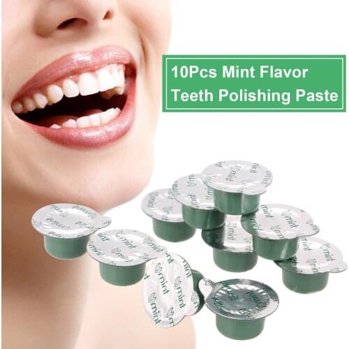 Dental Polishing Kit Mint Flavor Tooth Polish Paste Strips Tooth Polishing Kit Teeth Cleaning Tool Teeth Care Teeth Whitening