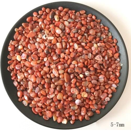 100g Natural South Red Agate Gravel Original Stone Purify Degaussing Quartz Crystals Minerals Specimen Health Decoration