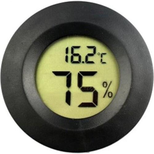 New 2 In 1 LCD Digital Thermometer Hygrometer Car Ornaments Automobiles Dashborad Decor Interior Accessories Car-Styling#297196