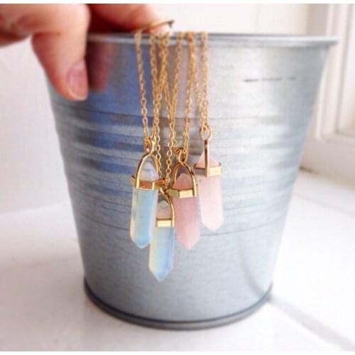 Necklace Jewelry Fashion Pink Clear Crystal Pendant Necklace for Women Charm Women Necklace Collier Necklace Jewelry