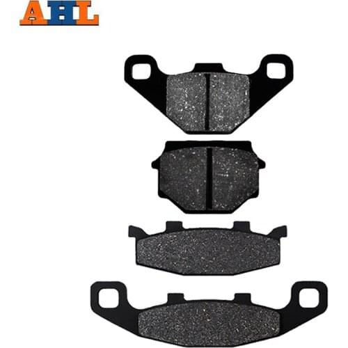 AHL Motorcycle Front and Rear Brake Pads For KAWASAKI ZR250A Balius ZZR250 EX250H EX500D Ninja GPz500S FA129 FA67