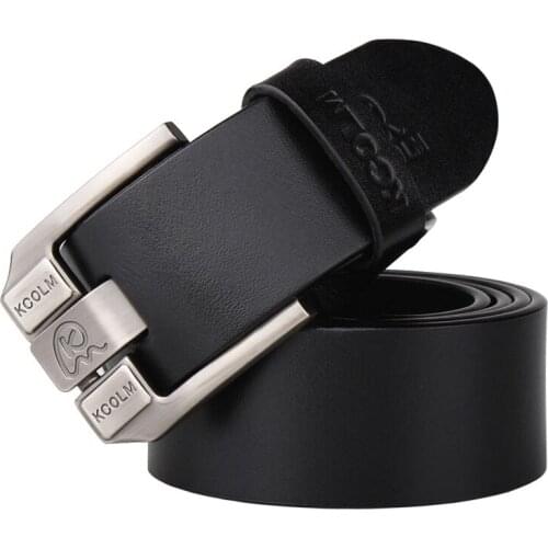 Luxury cow genuine leather strap men large size belt vintage brand pin buckle belt good jeans cintos free shipping 130 140 150