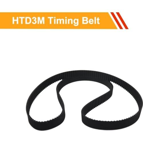 HTD3M Closed loop Drive Belt Length 594/597/600/624/630/633mm Rubber Transmission Belt 10/15mm Belt Width Synchronous Belt