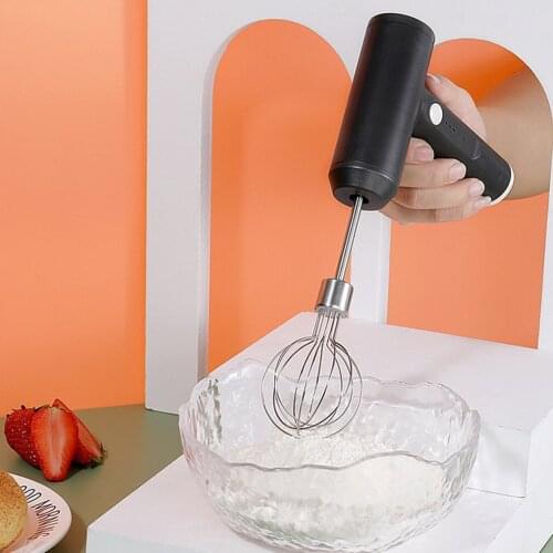 Hand-held High-power Electric Whisk USB Rechargeable Turbo Portable For Baking Sauce Cream Durable Whisk