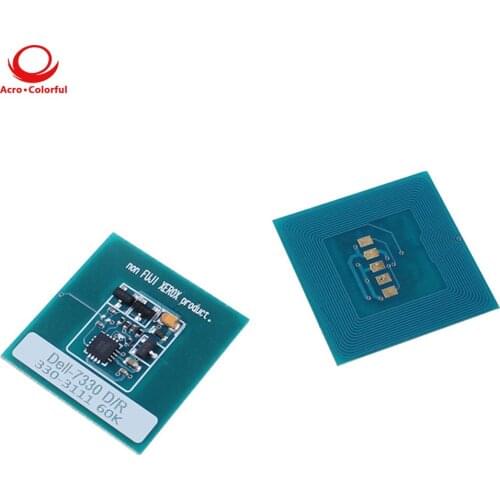 60K 330-3111 Compatible Drum chip for Dell 7330dn 7330 laser printer or copier toner cartridge