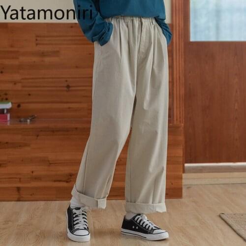 Женские прямые брюки YATAMONIRI China At AliExpress