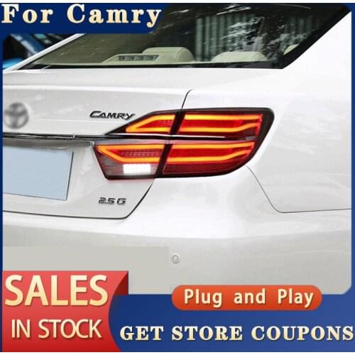 For Toyota Camry Tail Lights 2015-2017 New Camry V55 LED Tail Lamp LED DRL Signal Brake light steering lamp