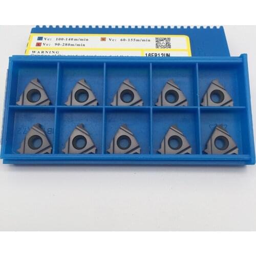 10pcs 16ER 12UN SMX35 Carbide Insert For Threading Turning Tool Boring BAR blade High cost performance