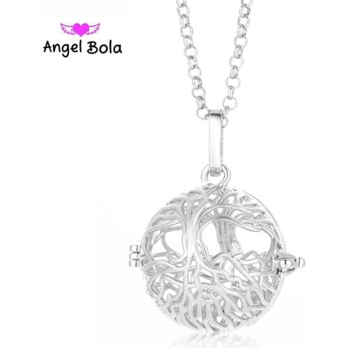 10Pcs Wholesale Pryme Luxurious DIY Pendant Jewelry Copper Angel Bola Cage 22.5mm Maternity Ball In Long Necklace for Women L120