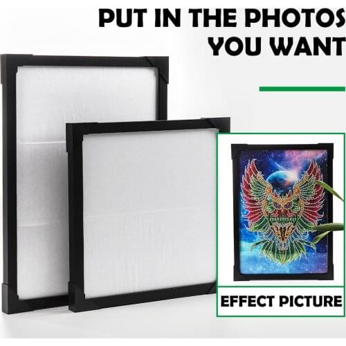 30*30 Solid Wood Photo Picture Frame 30*40 Black Wooden Frame for DIY Canvas Picture Diamond Painting Oil Painting Wall Art