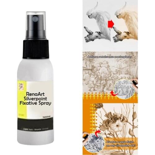 30ml Silver Point Art Fixative Quick Dry Oxidation Liquid Art Painting Fixative Spray Protective Stationery Coating Fixed Artist