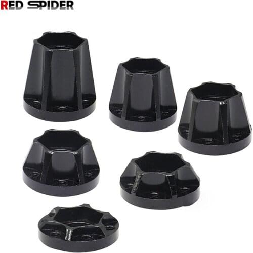 4PCS Aluminum Alloy 12mm Wheel Hex Hub for 1/10 RC Crawler 1.9 2.2 inch Wheel Rim Fits Axial SCX10 TRX4 D90 Parts Accessories