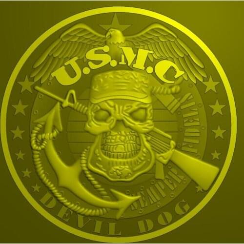 5pcs/lot free shipping UNITED-STATES-MARINE-CORPS-U-S-M-C-DEVIL-DOG-CHALLENGE-COIN