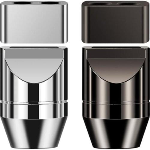 Earphone Slider Adapter 6.8mm to 3.4mm Earphone Plug Aluminum Alloy Y Splitter Audio Jack DIY For Upgrade Headset 1/2/10/50Sets