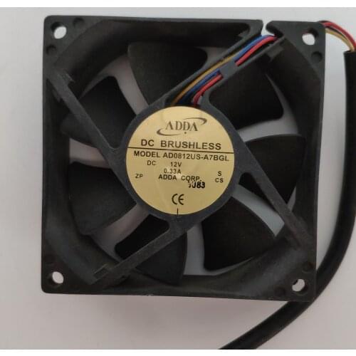 ADDA AD0812US-A7BGL 80*80*20MM DC Axial Fan 12V 0.25A Cabinet Cooling Fan
