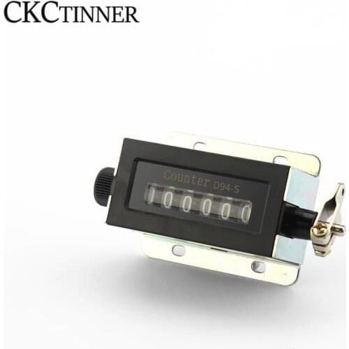 D94-S 6-digit 0-999999 Resettable Mechanical Pull Number Counter Record Holder Practical Mechanical One-button Easy Operation