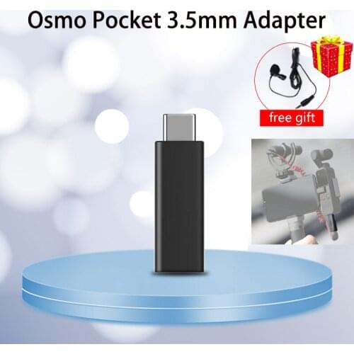 DJI Pocket 2 Adapter Supports external 3.5mm microphone for higher-quality recording compatible with DJI Osmo Pocket