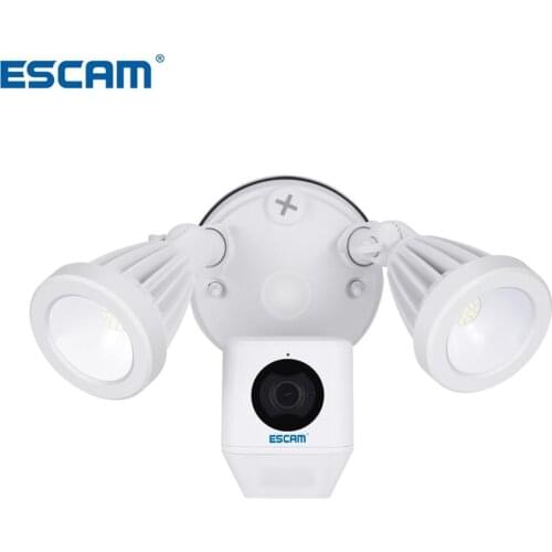 ESCAM QF608 1080P LED Floodlight WiFi IP Camera PIR Detection Alarm HD Security Two Way Talk Remote S iren Support ONVIF Night V