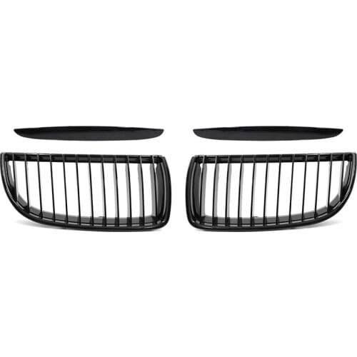 Glossy Black Front Bumper Grill Grille for BMW- E90 E91 2006-2008 323I 328I 328Xi 335I 335Xi 330I 330Xi 320I 325Xi