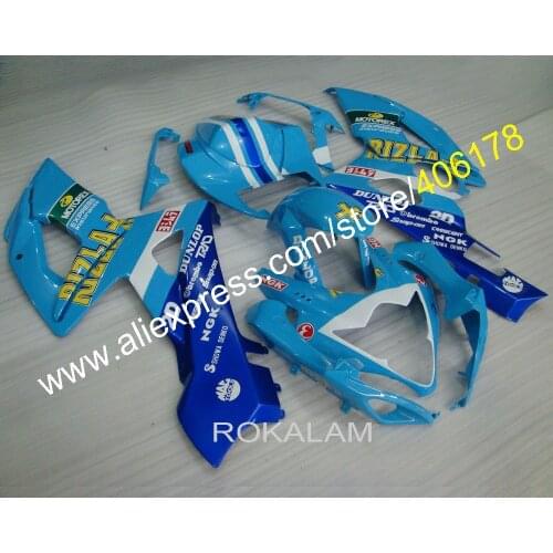 GSXR1000 05 06 GSX R1000 For Suzuki GSX-R1000 K5 2005 2006 BLue Sportbike Bodyworks Customized fairing Kit (Injection Molding)