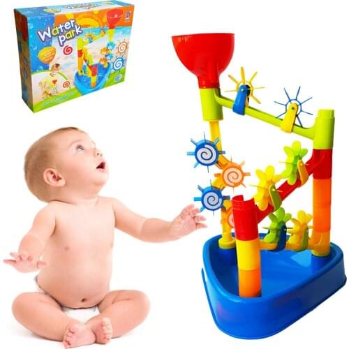 Beach Sand Table Toy Seaside Beach Funnel Toy For Kids Game Table Funny Baby Bath Toys Fun Funnel Beach Sand Kit Table Toys