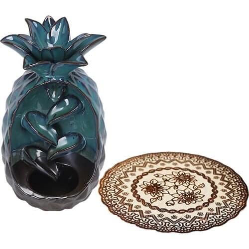 Ceramic Waterfall Backflow Smoke Incense Burner Senser Holder Home Decor