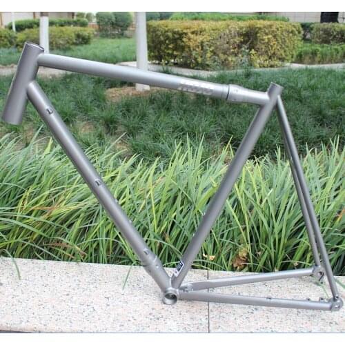 Chinese bike frame MTB, Custom titanium bike frame for sand blasting surface, hot sale titanium MTB bike frame with polish logos