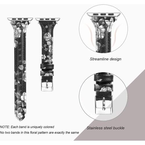 Leather strap For Apple watch band 44mm 40mm 42mm 38mm correa wrist watchband bracelet for iWatch series 3 4 5 6 se Accessories