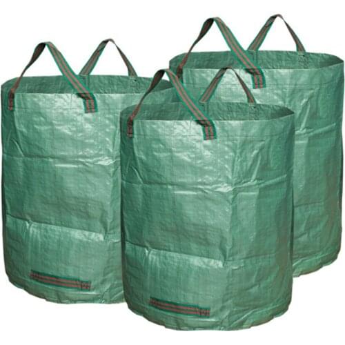 Garden Waste Bag for Collecting Leaves Waterproof Reusable Heavy Duty Gardening Bags , Lawn Pool Garden Leaf Waste Bag 72 Gallon
