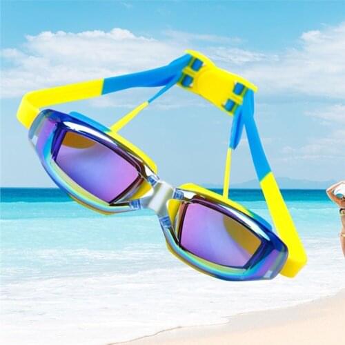 Swimming Goggles Waterproof Anti-Fog UV Protection Sunglasses For Girls Children Boy Soft Silicone Strap