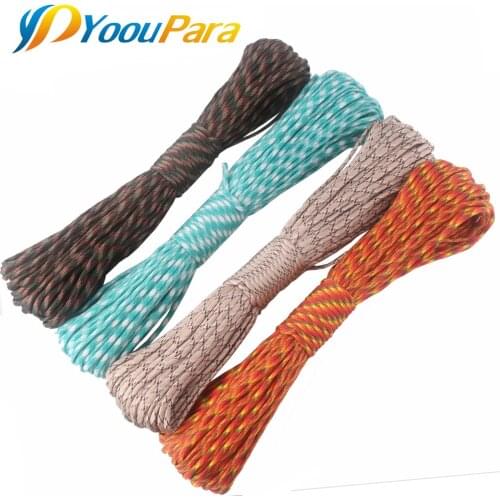 100M 252 Colors Paracord 550 Parachute Cord Rope Cuerda Escalada 7Strand Paracorde Outdoor Campling Survival Paracord Rope