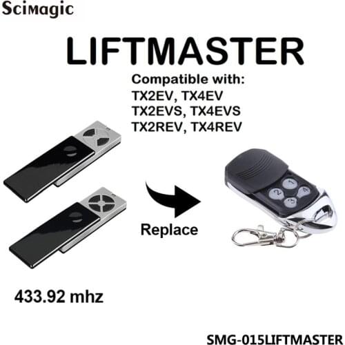 Liftmaster TX2EV TX4EV TX2EVS TX4EVS TX4UNIS gate remote control 433mhz remote control garage door opener for the garage