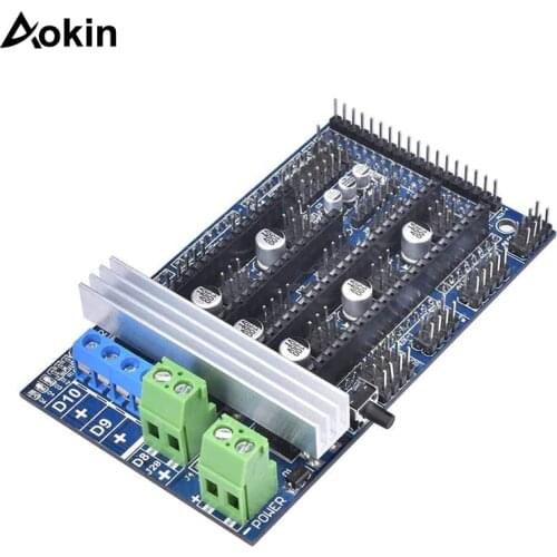 Ramps 1.6 Expansion Control Panel With Heatsink Upgraded Ramps 1.4/1.5 For 3D Printer Board For A4988 / DRV8825 Pololu Interface