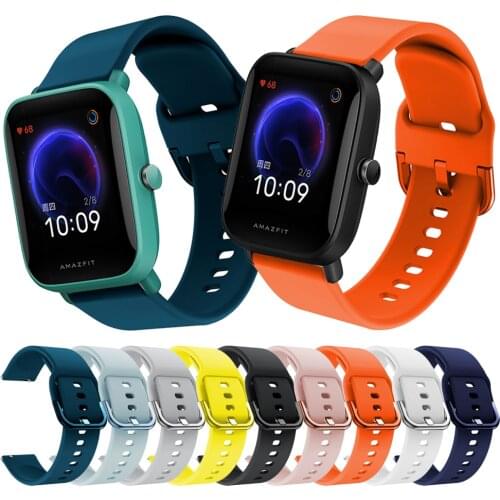 Replaceable Silicone Strap For Xiaomi Huami Amazfit Bip U Series Watch Band For Amazfit GTS 2 / Bip S lite Bracelet Watchband