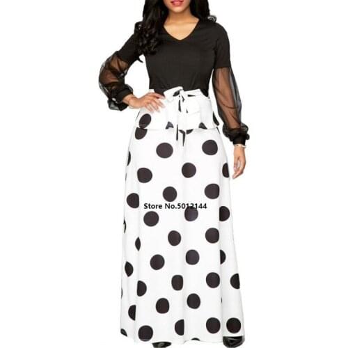 S-5XL Summer African Dresses For Women 2020 New Dashiki Black African Clothes Plus Size Retro Africa Bodycon Long Maxi Dress