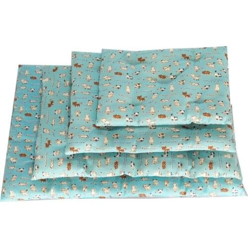 Removable Cleaning Pets Dogs Cat Pad Warm Breathable Portable Printing Dog Cats Bed Winter Puppy Travel Mats Pet Accessories