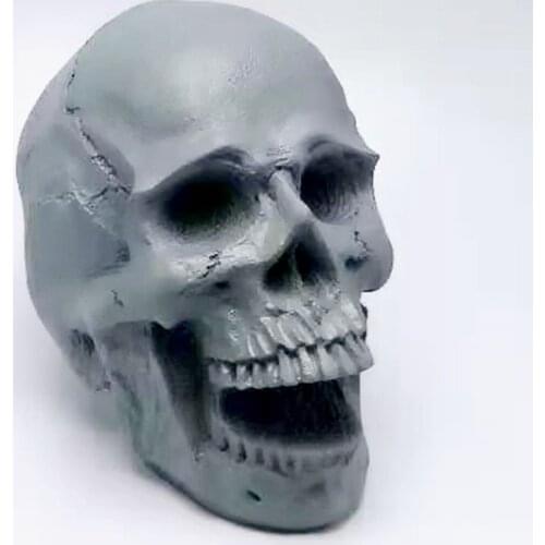 Open mouth skull silicone mold diy to make candle resin model suitable for kitchen making fudge iced chocolate cake tool