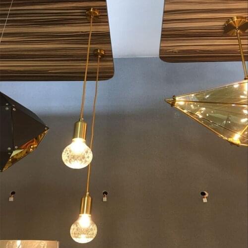 Modern hanging lamp pendant lights crystal bedroom living room restaurant luminaire suspendu industrial lamp hanging lamp