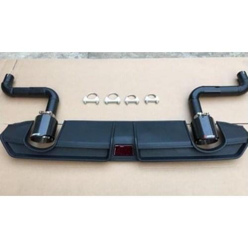 Sport Style Car Rear Bumper Diffuser Spoiler Upgrade Replacement Exhaust Pipe For HONDA CIVIC Sedan 10th Gen 2016 2017