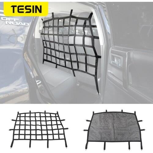 TESIN Stowing Tidying for Toyota 4Runner 2010+ Car Trunk Pet Isolation Net Storage Bag for Toyota 4Runner 2010+Car Accessories