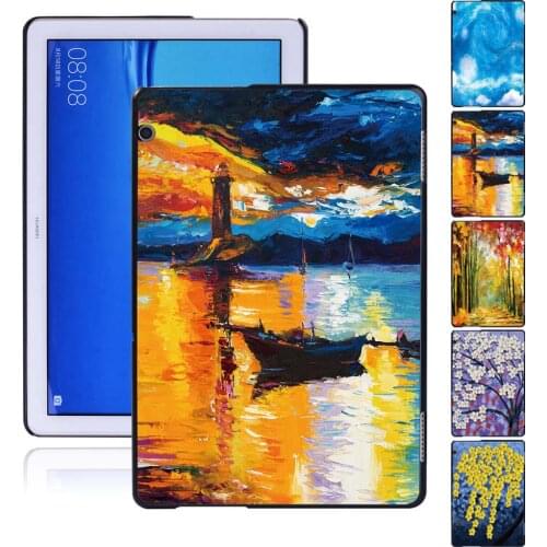 Hard Case For Huawei MediaPad M5 Lite 10.1"/M5 10.8"/T5 10 10.1"/T3 8.0"/T3 10 9.6" Anti-Fall Plastic Tablet Back Shell+Pen