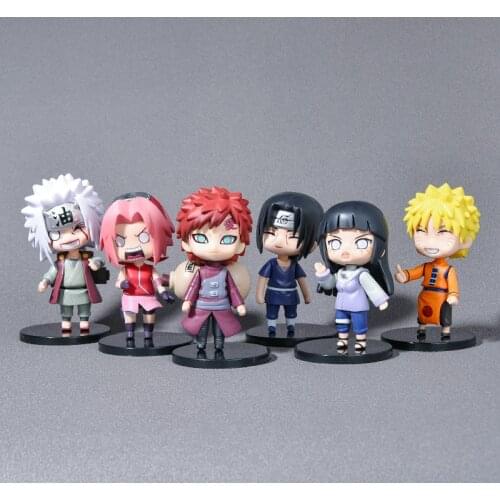 1 cartoon 6 styles of cute ornaments PVC model animation collection statue childrens birthday gifts toys cartoon hand toys